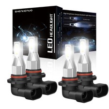 90059006 Led Headlights White Combo Bulbs 6500k Highlow Beam Super Bright 4x