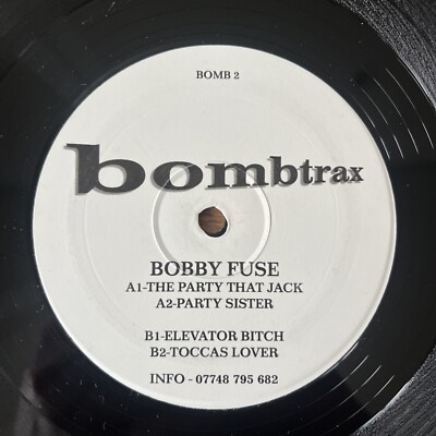 *Rare* Bobby Fuse - Bombtrax - Bomb 2 - 12  Vinyl Single - Hard Trance - EX+