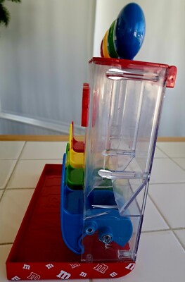 M&M's World Four Tube Red Candy Dispenser 4 colors Red, Yellow