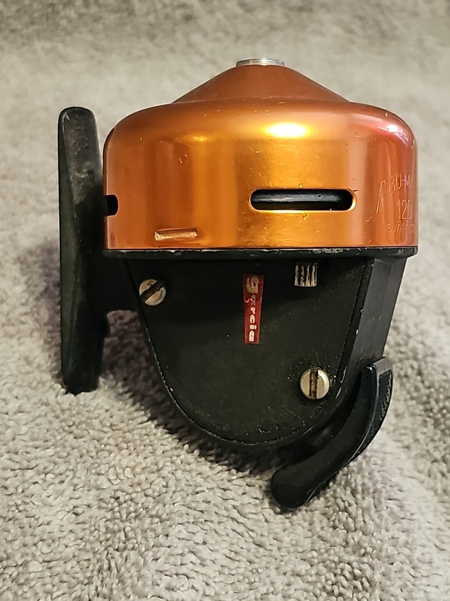 Vintage Orange Garcia Abu-Matic 120 Svangstsa Spincast