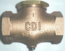 IN LINE AIR COMPRESSOR CHECK VALVES VERTICAL OR HORIZONTAL CB SERIES 2" IN & OUT