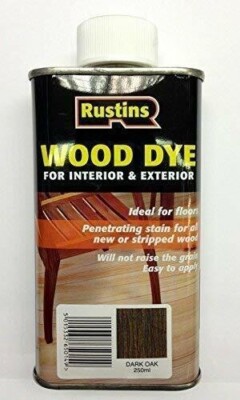 Rustins - Holzfarbe lösemittelbasiert Innen & Außen - dunkle Eiche - 250ML