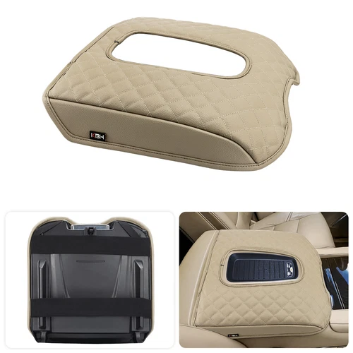 For Cadillac Escalade 2015-2020 Center Console Cover Cushion Armrest Pad Beige