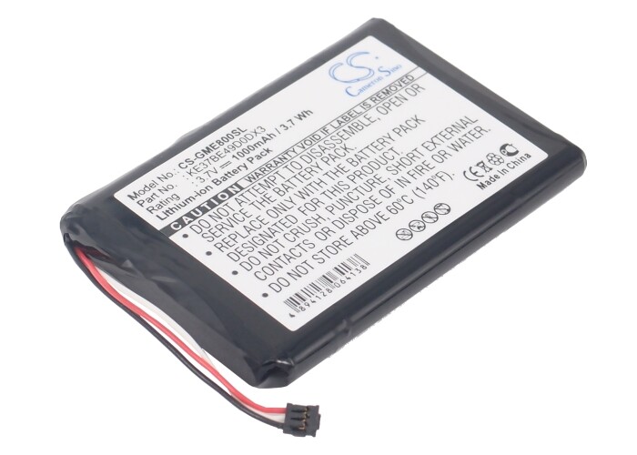 3.7V Battery Li-Ion for Garmin Edge 800 810 - Replaces KE37BE49D0DX3 - 1000mAh
