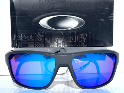 NEW Oakley SPLIT SHOT Matte Carbon POLARIZED Galaxy Blue Lens