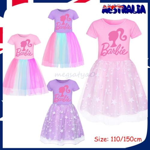 Barbie The Movie Margot Robbie Princess Dress Skirt Kids Party Birthday Dress - Picture 1 of 12