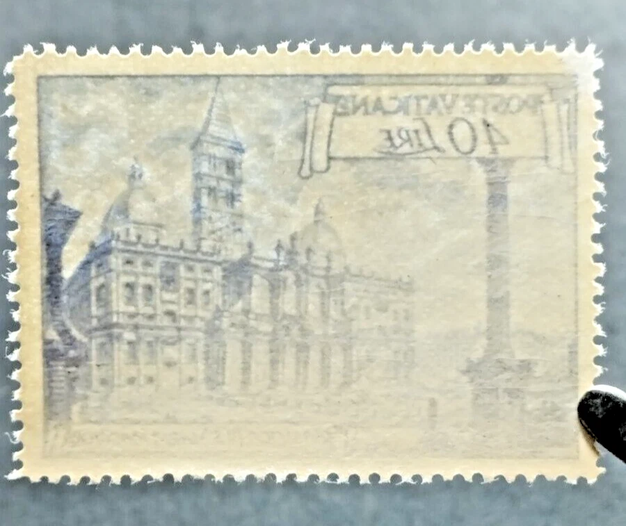 Vatican City 1949 Roman Basilicas Mi#157, Sc#130 Wmk Keys MNH OG - Image 3 of 3