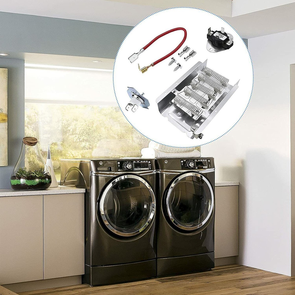 Kit Riscaldamento Asciugatrice Elemento Riscaldante Per Asciugatrice - Ricambio 279838 Per Marche Kenmore, Whirlpool, Amana E Altre Elemento Riscaldante Asciugatrice - Foto 6