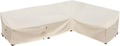 Waterproof Heavy Duty L-Shaped Sectional Sofa Cover 115''x83'' - Beige