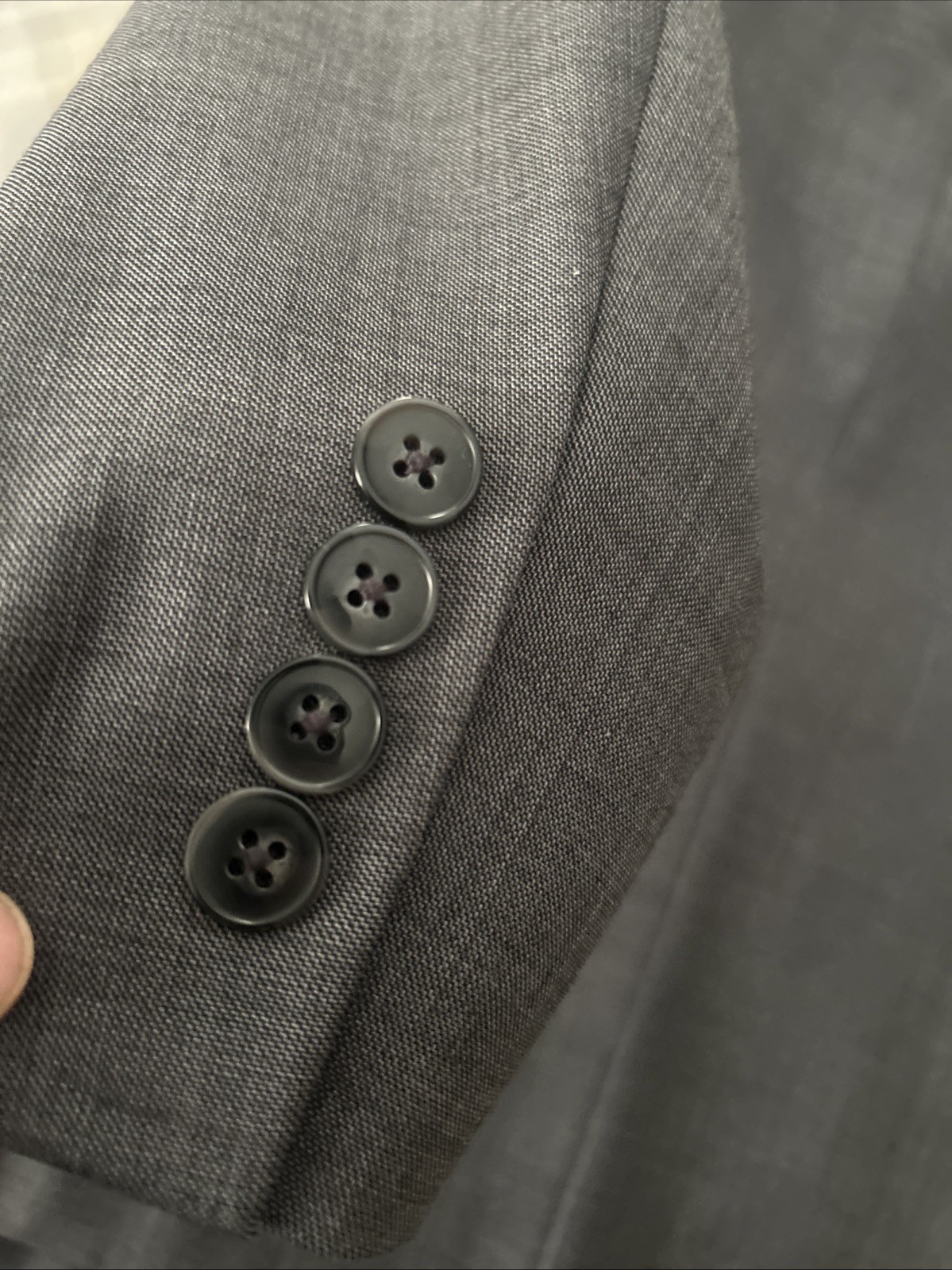 Calvin Klein Men's Solid Gray Suit 2-Piece Extreme Slim Fit thumbnail 14