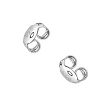 Replacement Pair 925 Sterling Silver Earring Standard Backs