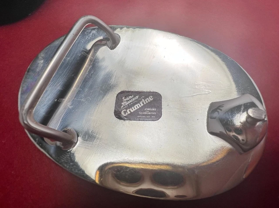 Винтажная пряжка ремня Crumrine Appaloosa Horse Western Trophy Sam Marco EB-1 - Изображение 3 из 4