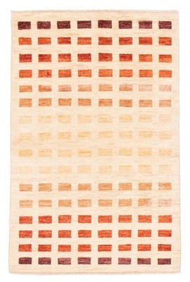 Traditional Cream Hand-knotted Area Rug 4'0'' x 6'0'' Oriental Wool Carpet