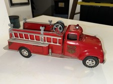 Vintage 1950s Tonka Red TFD No. 5 Fire Truck Steel Metal NICE! Original