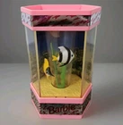 Vtg 1992 Barbie Windup Fish Tank WORKS Adorable Working Mattel Pink Toy