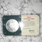 American Eagle 1 oz Silver Business Strike Coin 2002 .9993 Fineness Uncertified