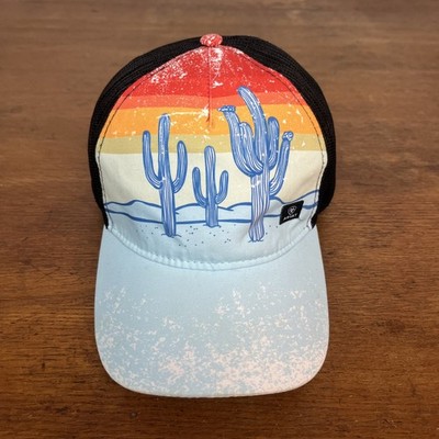 ARIAT Southwest Cactus Hat Cap Polyester & Mesh Snapback One Size
