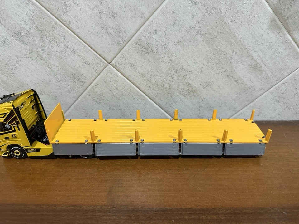 Trailer 3 Assi Colorazione Liebherr 1:50, Tekno Wsi Conrad Corgi Imc nooteboom - Immagine 4 di 4