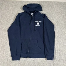Georgetown University Hoyas Woman Large? Medium Blue Full Zip Champion