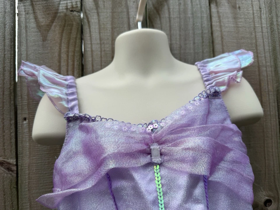 EUC Disney Store Princess Ariel Little Mermaid Dress Costume Size 5/6 - Image 4 of 4