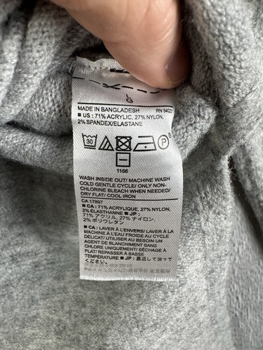 Banana Republic Pullover Damen Large grau V-Ausschnitt kuschelig weich Schlitz Pulli - Bild 8 von 12