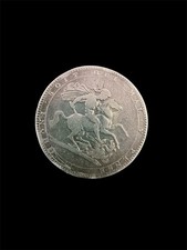 1819 Great Britain Crown Silver Coin George III St George Dragon Pistrucci