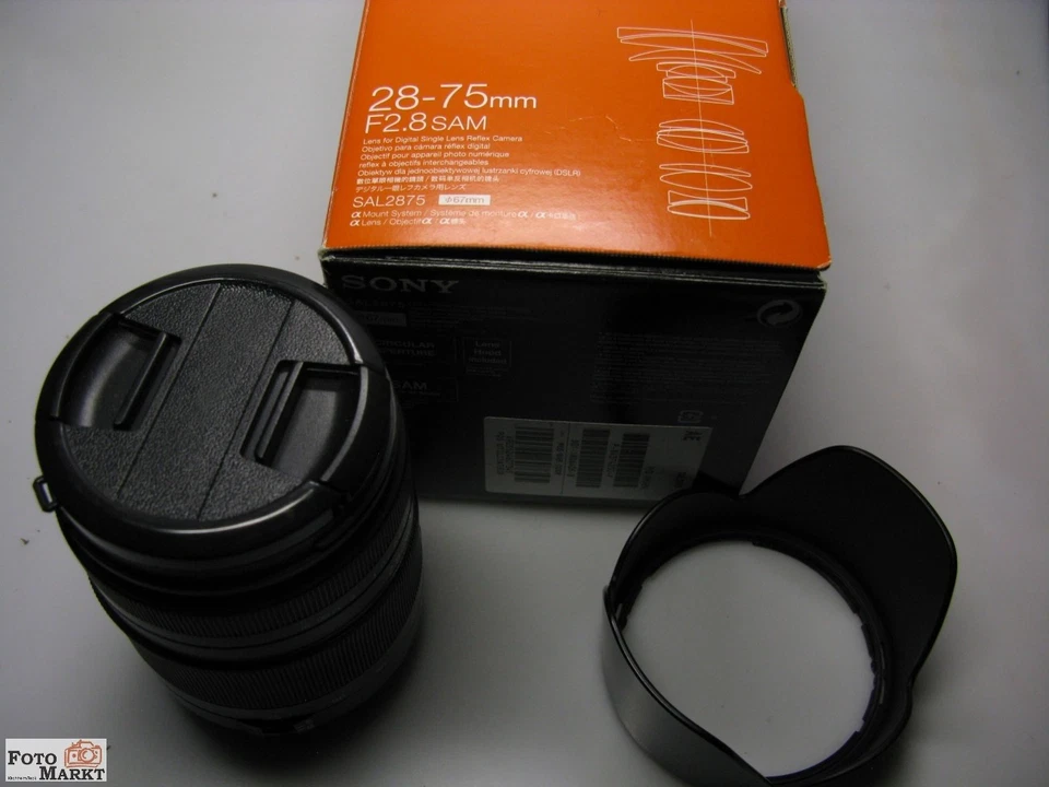 Sony Zoom-Objektiv 2,8/ 28-75 SAM - Typ SAL2875 für Alpha Spiegelreflexkameras - Bild 2 von 4