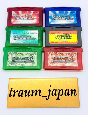 Lot 6 pokemon Emerald Ruby Fire red leaf green GameBoy Advance GBA