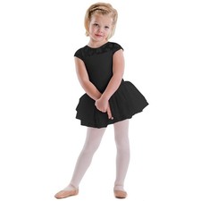 Motionwear Girls Hugs  Jitterbugs Black Tutu Leotard Dress Youth Size XS 2-3