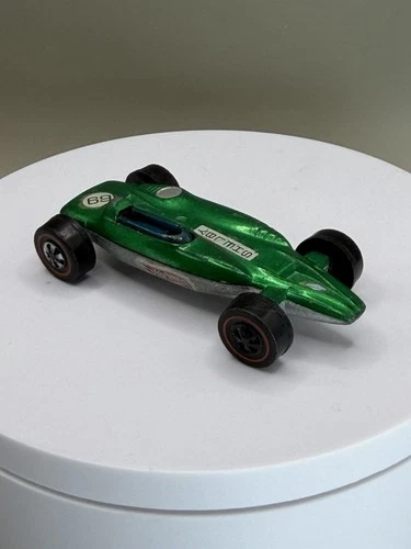 Vintage Hot Wheels Redline Shelby Turbine Green Hong Kong Base