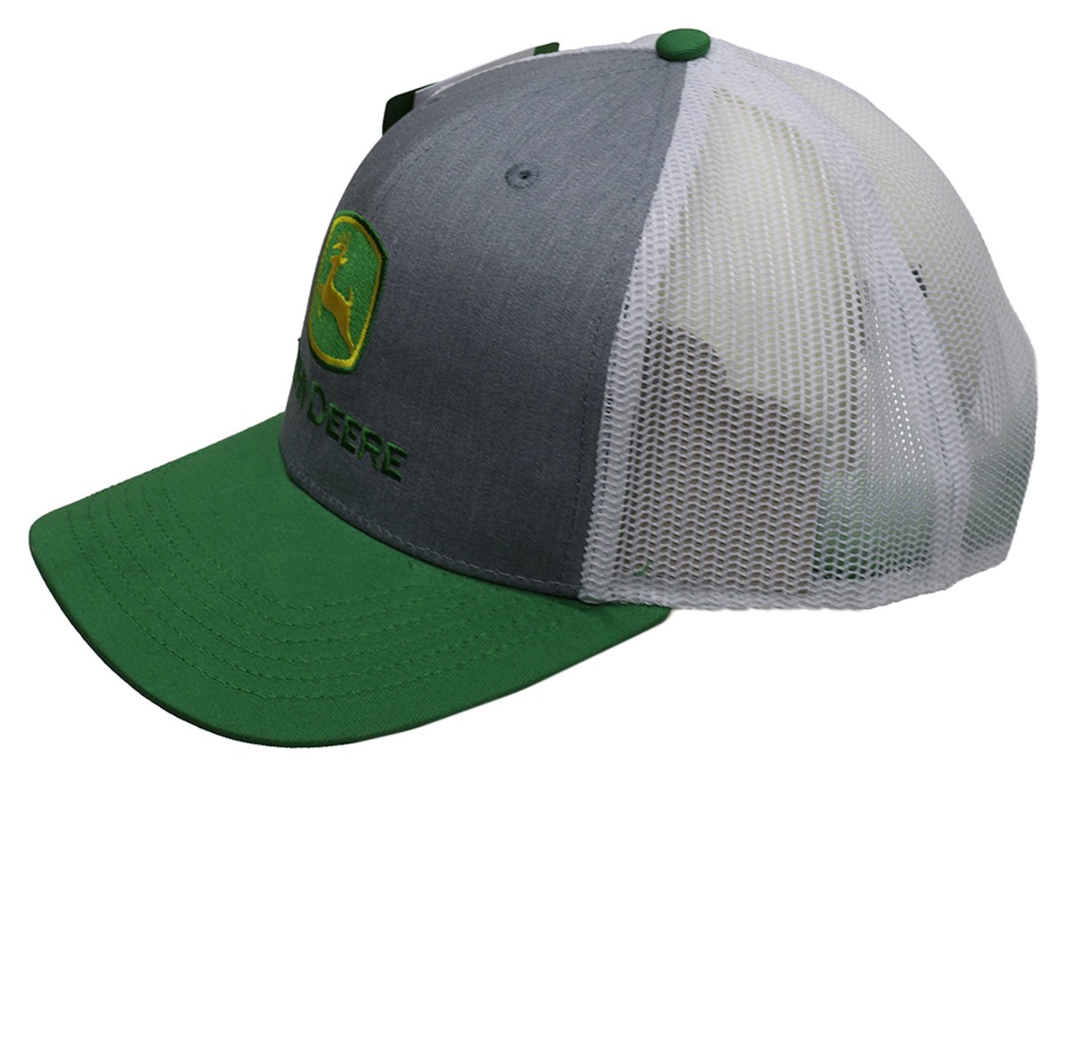 John Deere Men's Moline 112 HG/GR/WH Mesh Back Hat/Cap - LP86116