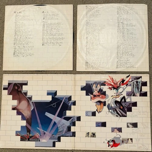 Pink Floyd The Wall 2LP Vinyl Columbia 36183 Gatefold Classic Rock Album