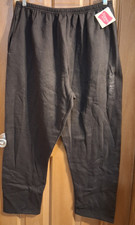 Hanes Her Way Black Sweatpants NWT Plus Size 2X (20-22) NWD