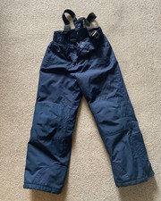 Mountain Warehouse wiek 7/8 granatowe spodnie narciarskie snowboardowe salopettes