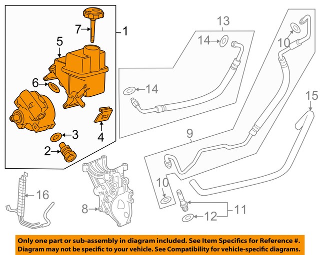 20112014 SILVERADO SIERRA DURAMAX POWER STEERING PUMP NEW GM