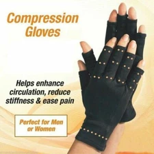 Copper Compression Gloves Arthritis Fit Carpal Tunnel Hand Wrist Brace Support A