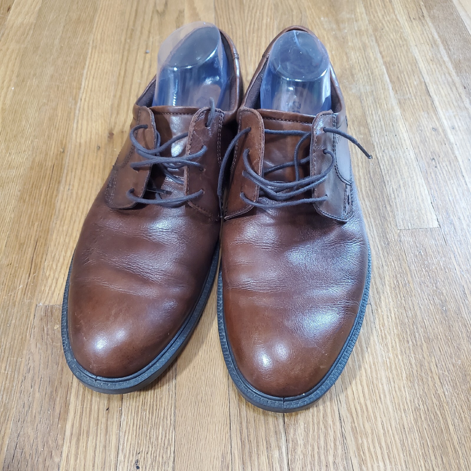 SAOLA Scarpe ECCO City Tray punta a cappuccio uomo taglia 13 13 5 EU 47 pelle marrone