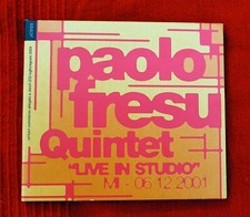PAOLO FRESU QUINTET Live in studio MI 06-12-2001 CD FUORI COMMERCIO Radio3 NUOVO