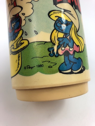 Tazza Puffi Deka Vintage 1980 - Tazza di plastica per bambini USA - Foto 6 di 8