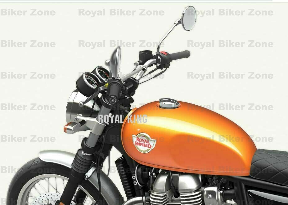 Black "Bar End Mirror & Finishers" Fit For Royal Enfield Continental GT