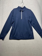 Nike Mens Golf Tour Performance Track Jacket L THERMA-FIT Navy Athletic running 