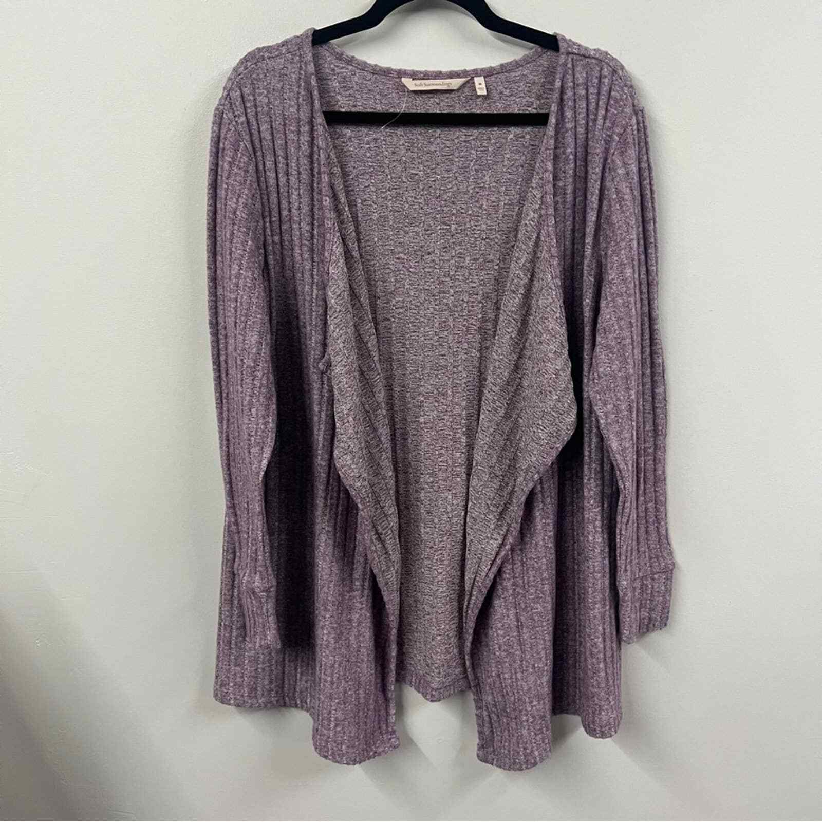 Soft Surroundings Cuddle Bug Ribbed Cardigan Woma… - image 1