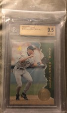 1995 Pinnacle Alex Rodriguez Baseball Card Rookie #132 Graded BGS 9.5 GEM MINT