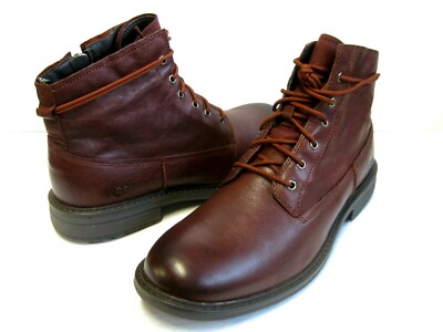 UGG MORRISON LACE UP MEN PULL ON BOOTS LEATHER CORDOVAN US 
