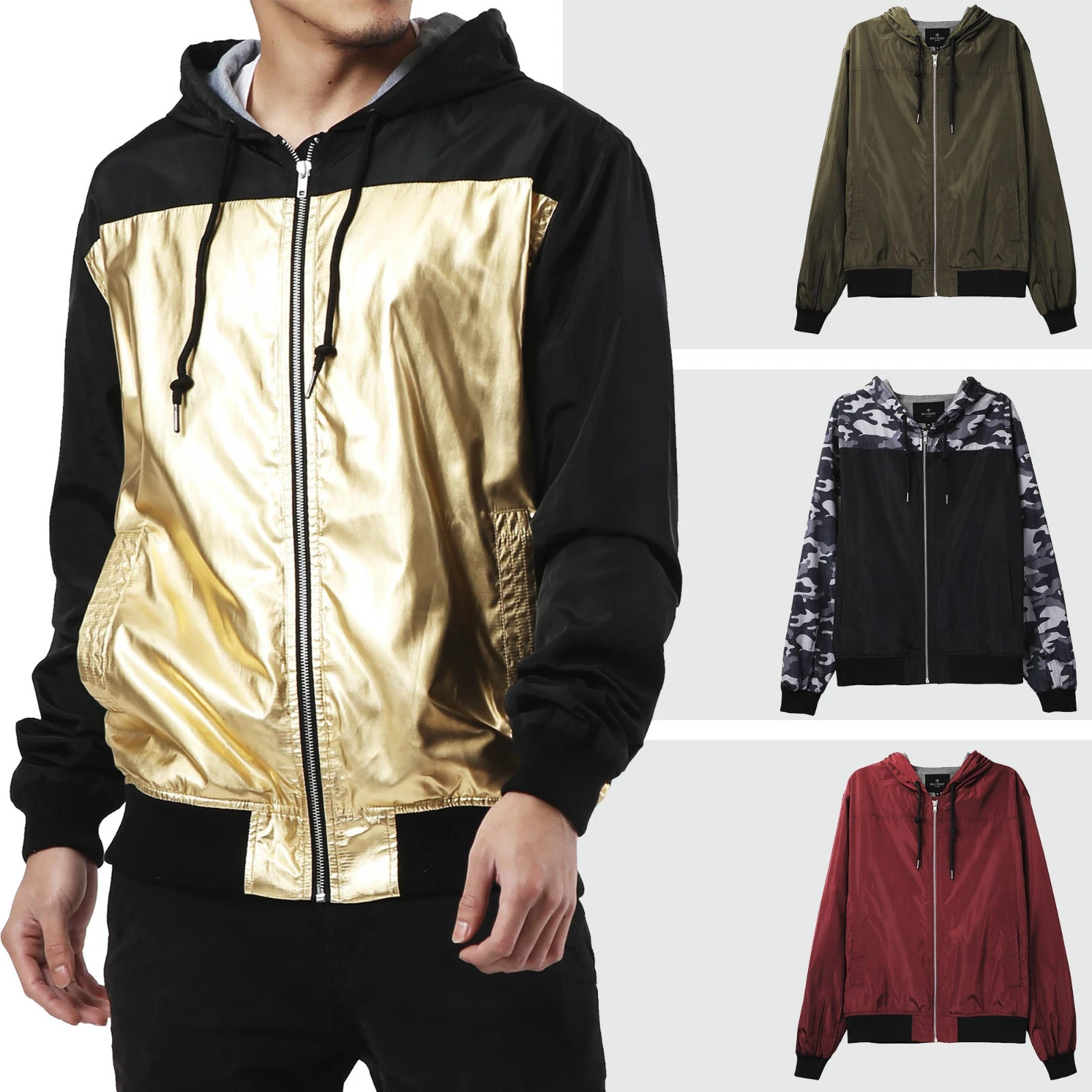 Mens Jacket Windbreaker Sports Coat Casual Running Water Resistant Hoodie Gym
Opens in a new window