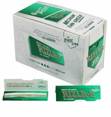 Rizla Green Regular Zigaretten Rauchen Blättchen 100% Original 