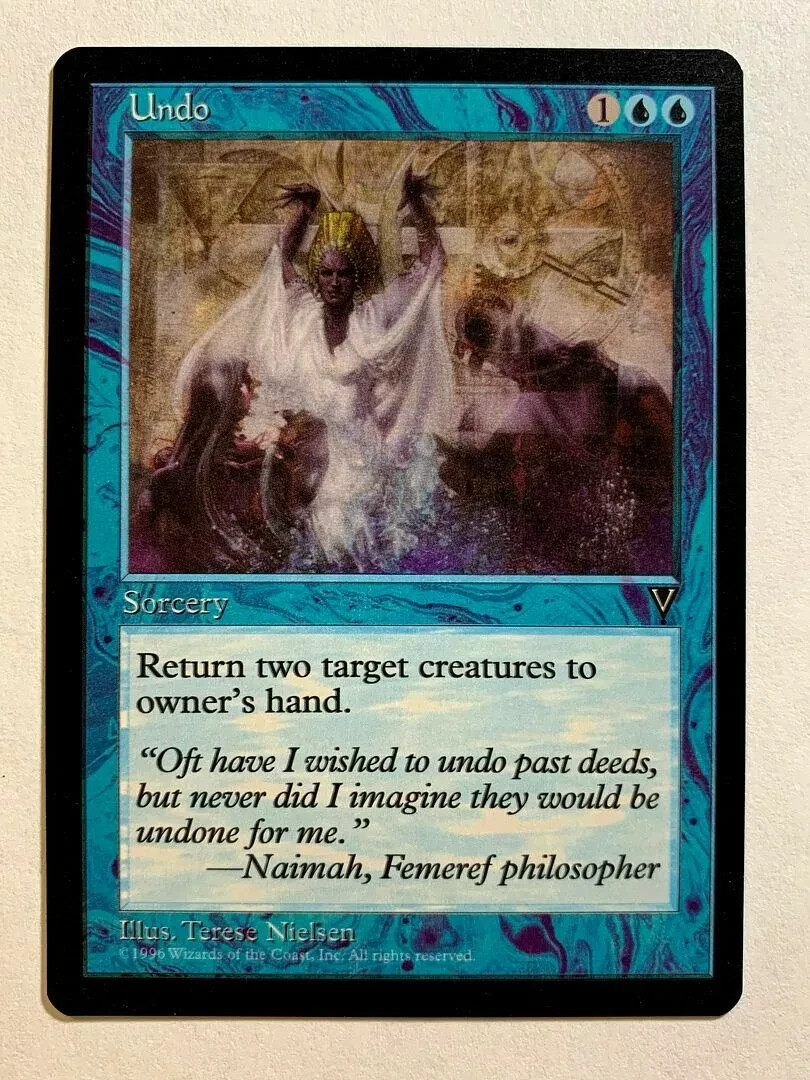 UNDO Visions 1997 Magic The Gathering MTG Common Blue HP