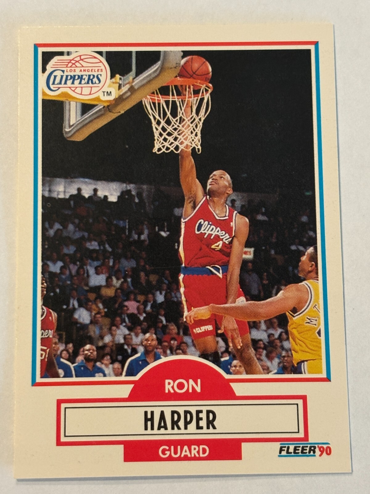 1990-91 Fleer #86 Ron Harper Los Angeles Clippers