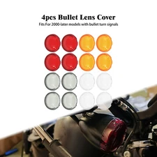 4 pcs Motorcycle Turn Signal Light Lens Cover Fit For Sportster Dyna Touring