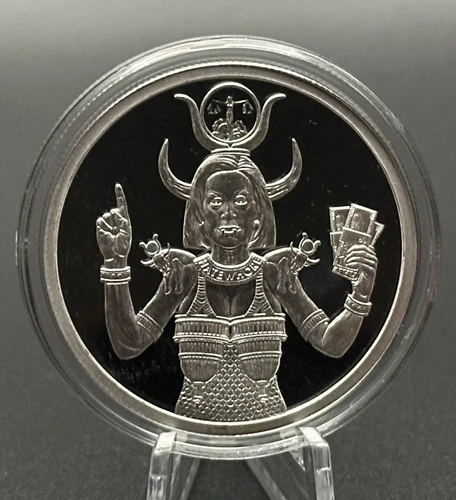 1 oz silver proof Hatewhore Hathor 2022 COA .999 Pure Box Silver Shield SSG